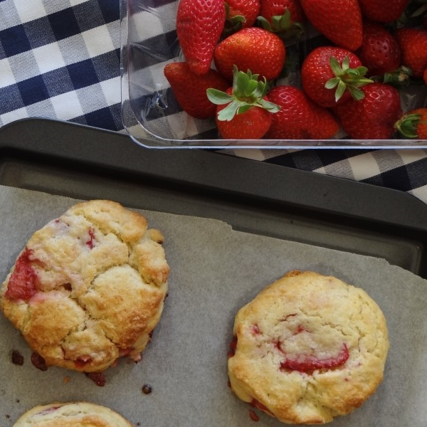 Biscoito de morango par a bebês